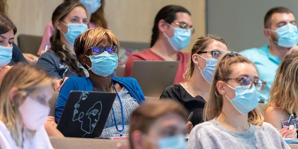 Students sitting in a lecture