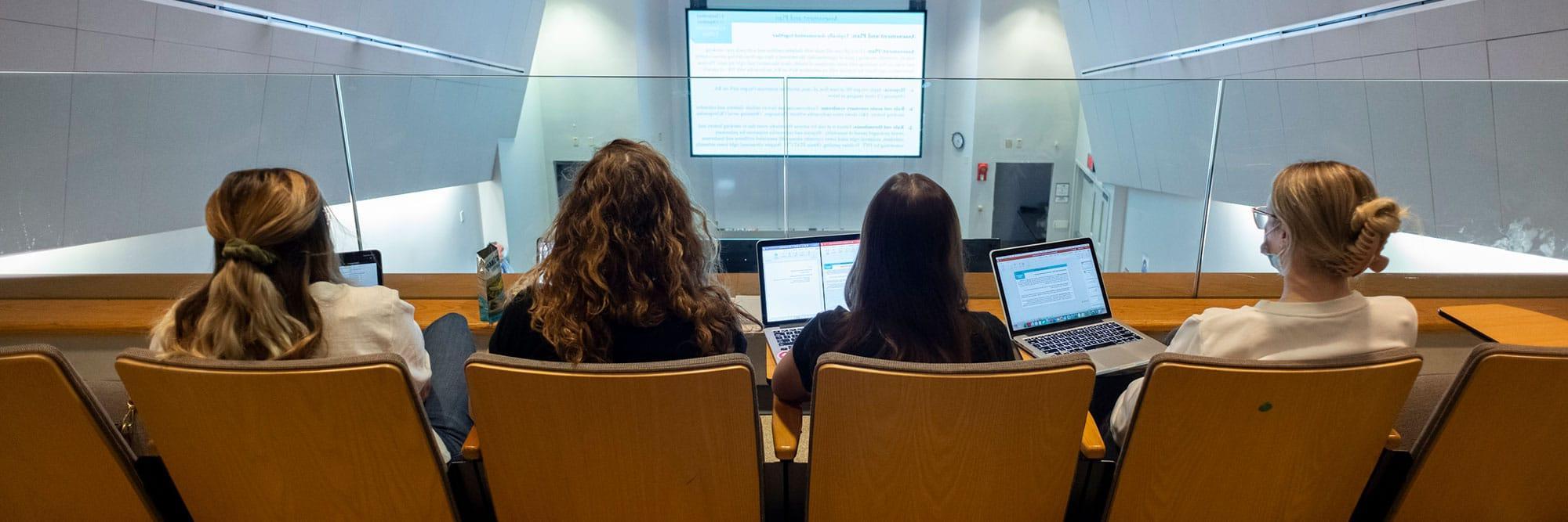 College of Nursing students at lecture