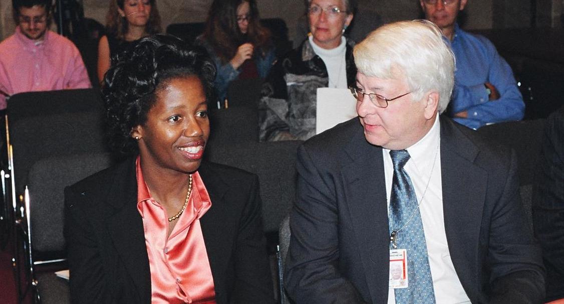 Dr. Brangman Speaking to Former Syracuse Newspapers Reporter Peter Lyman